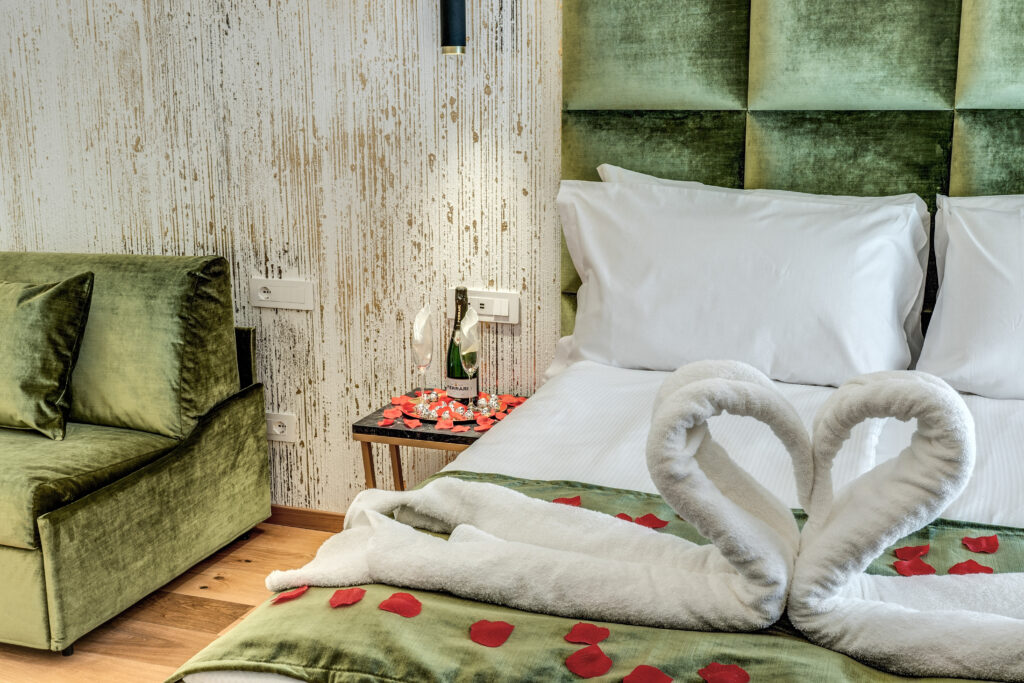 Dettaglio camera boutique hotel goldoni 47