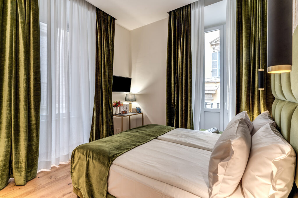 Dettaglio camera boutique hotel goldoni 47