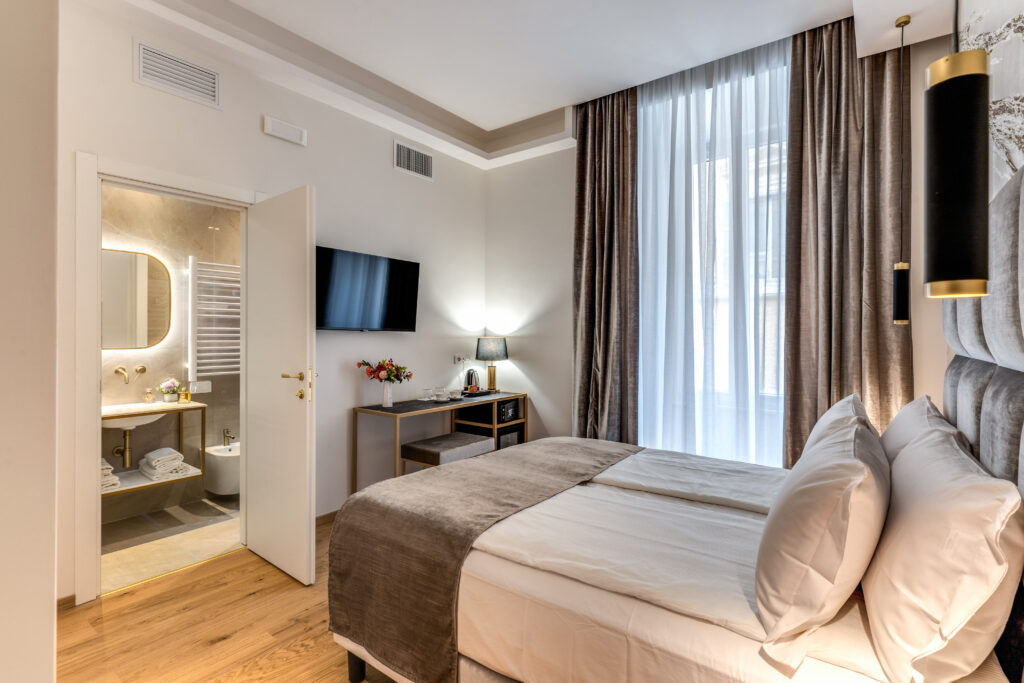 Dettaglio camera boutique hotel goldoni 47