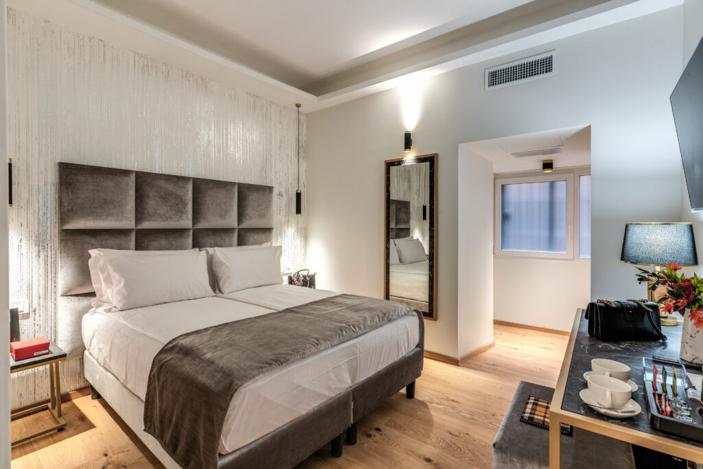 Dettaglio camera boutique hotel goldoni 47